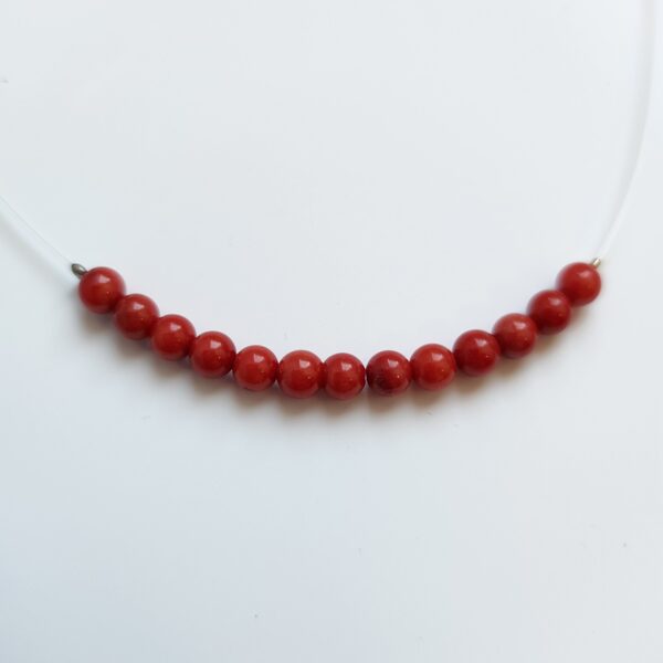 Caurspīdīgā kaklarota- Koralis